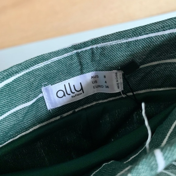 ally Teal Striped Tie Skirt - Picture 3 of 4